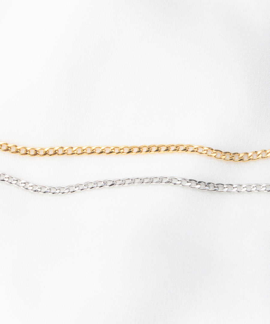 Flat Curb Chain Bracelet