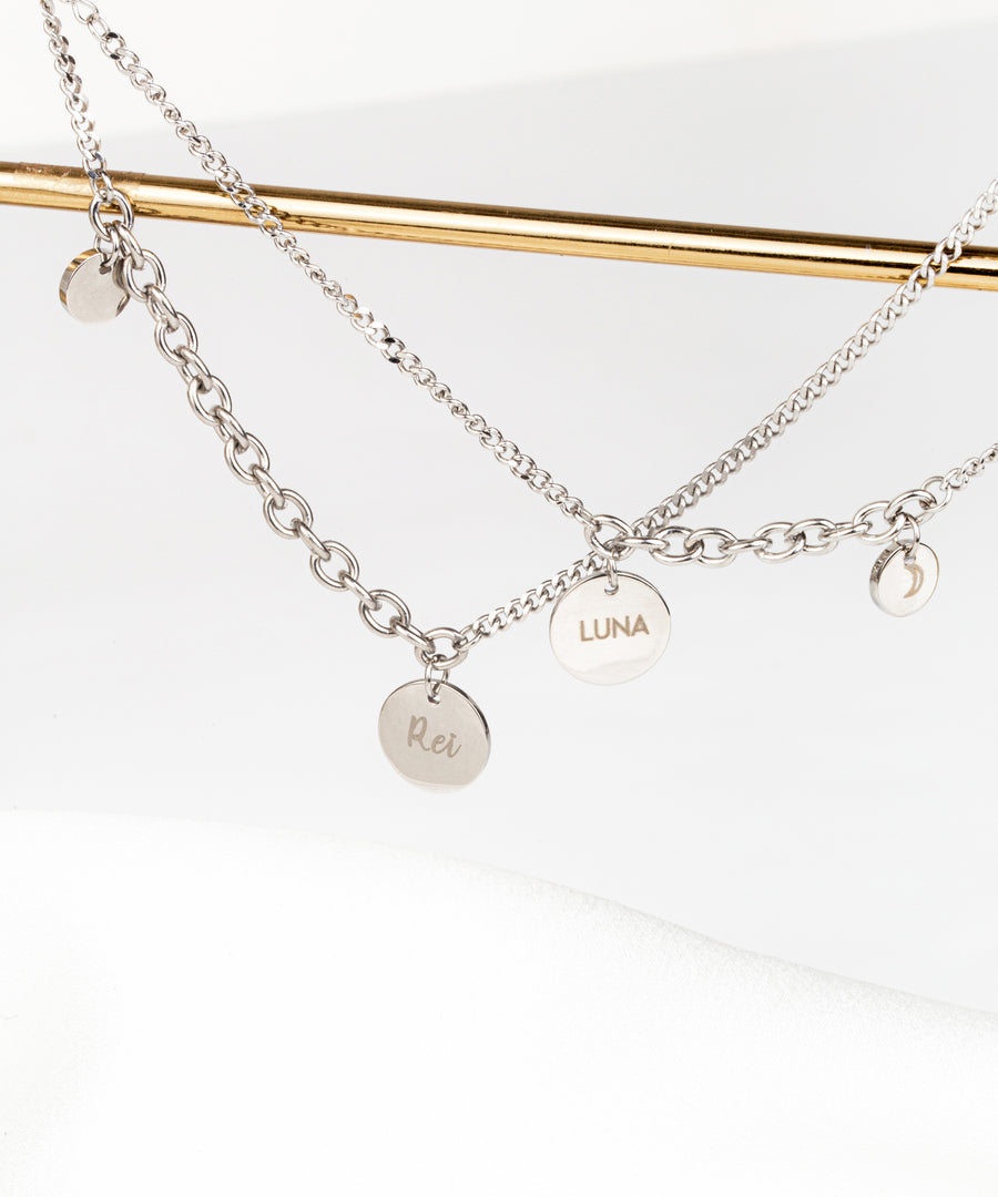 Personalized Dangled Coin Necklace