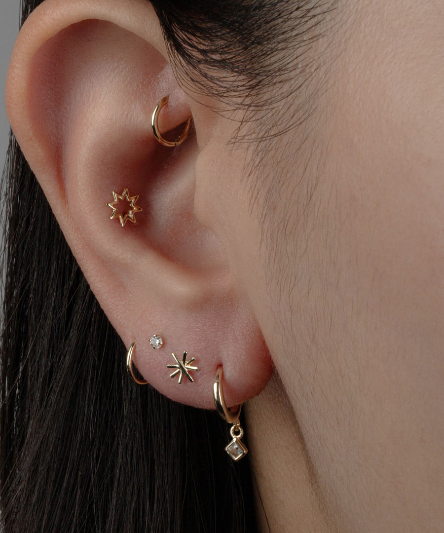 Delicate Snowflake Barbell