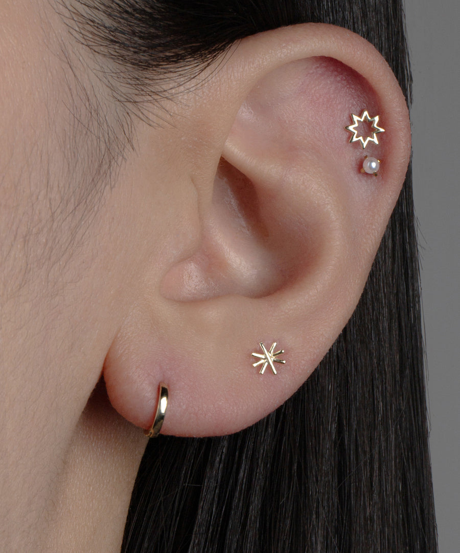 Delicate Snowflake Barbell