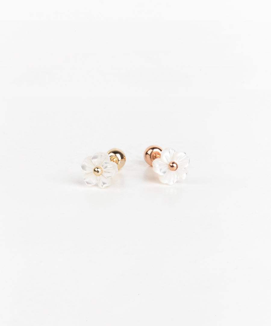 White Daisy Barbell