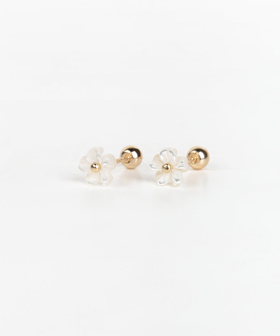 White Daisy Barbell
