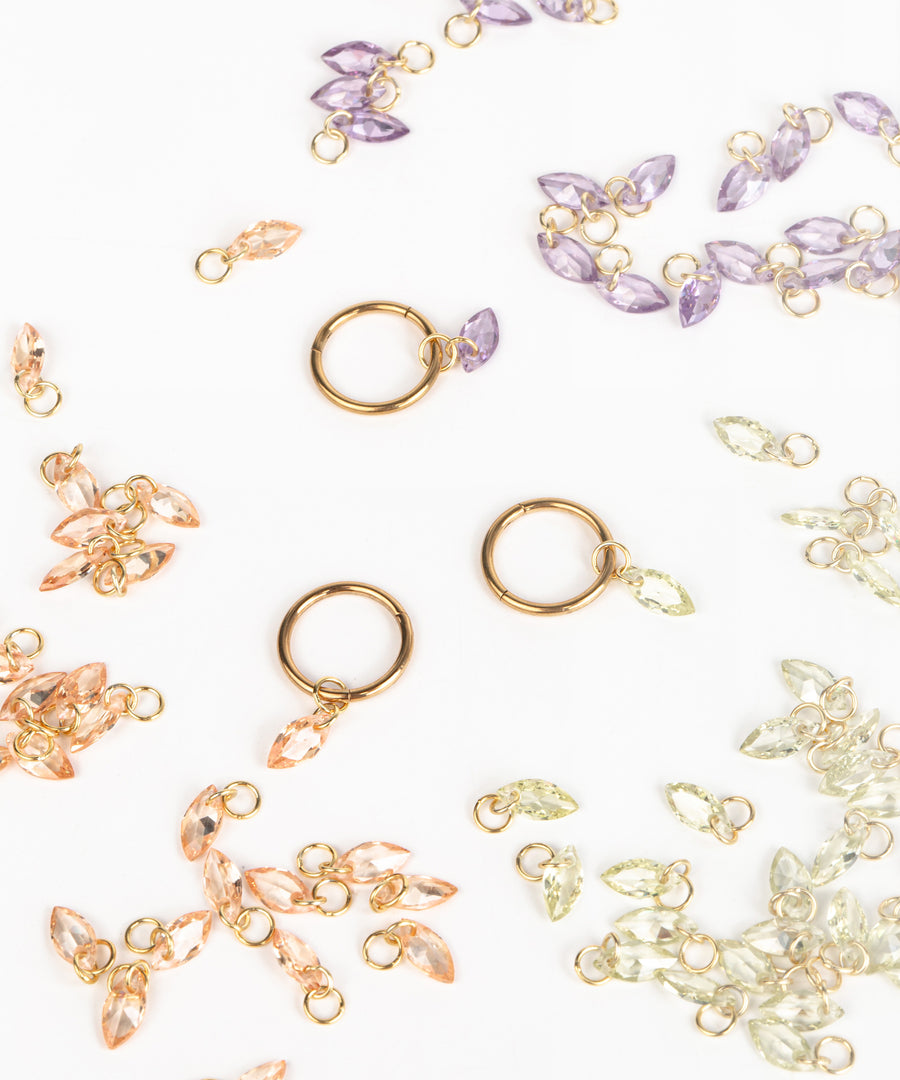 Dangled Summer Dangled Marquise Hoop – Minimore Jewels