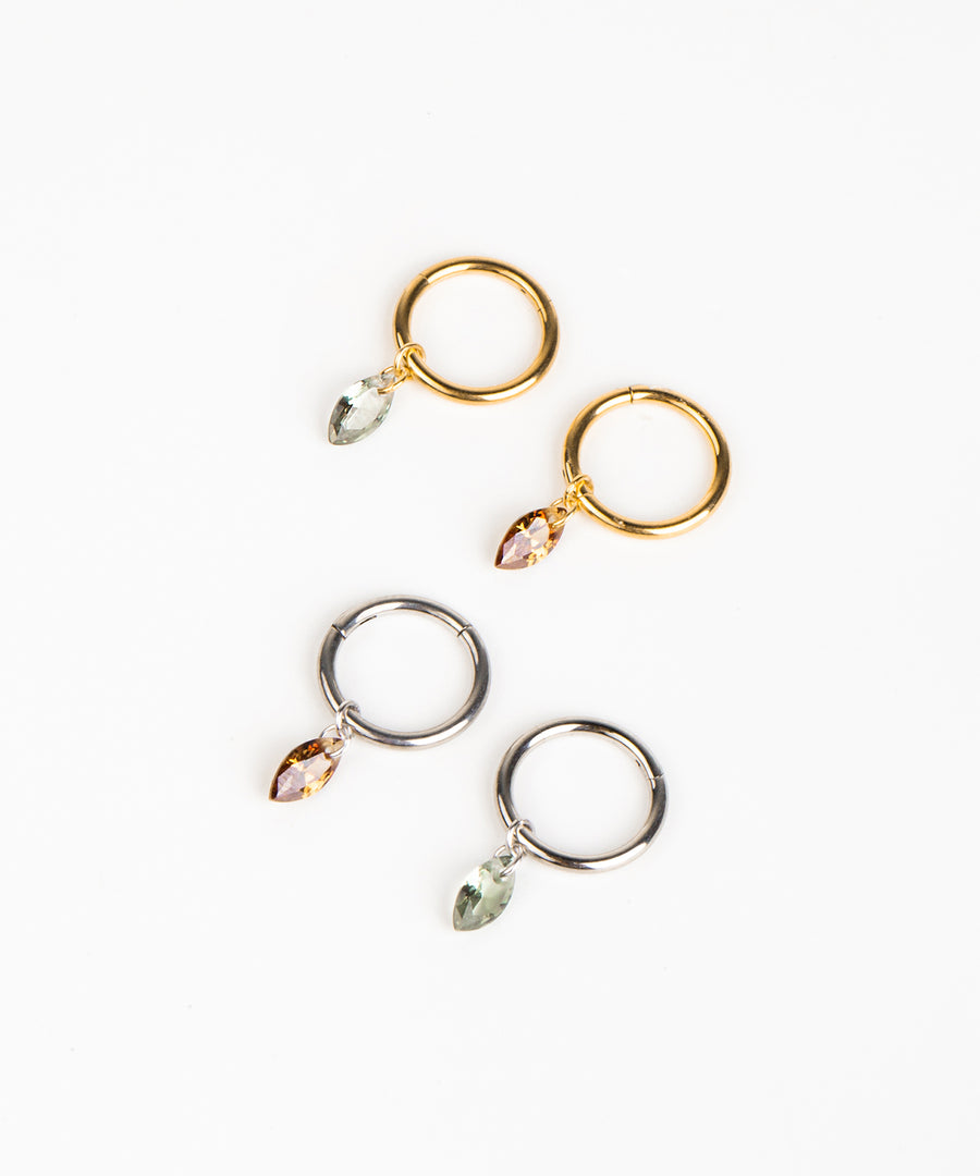 Dangled Marquise Hoop