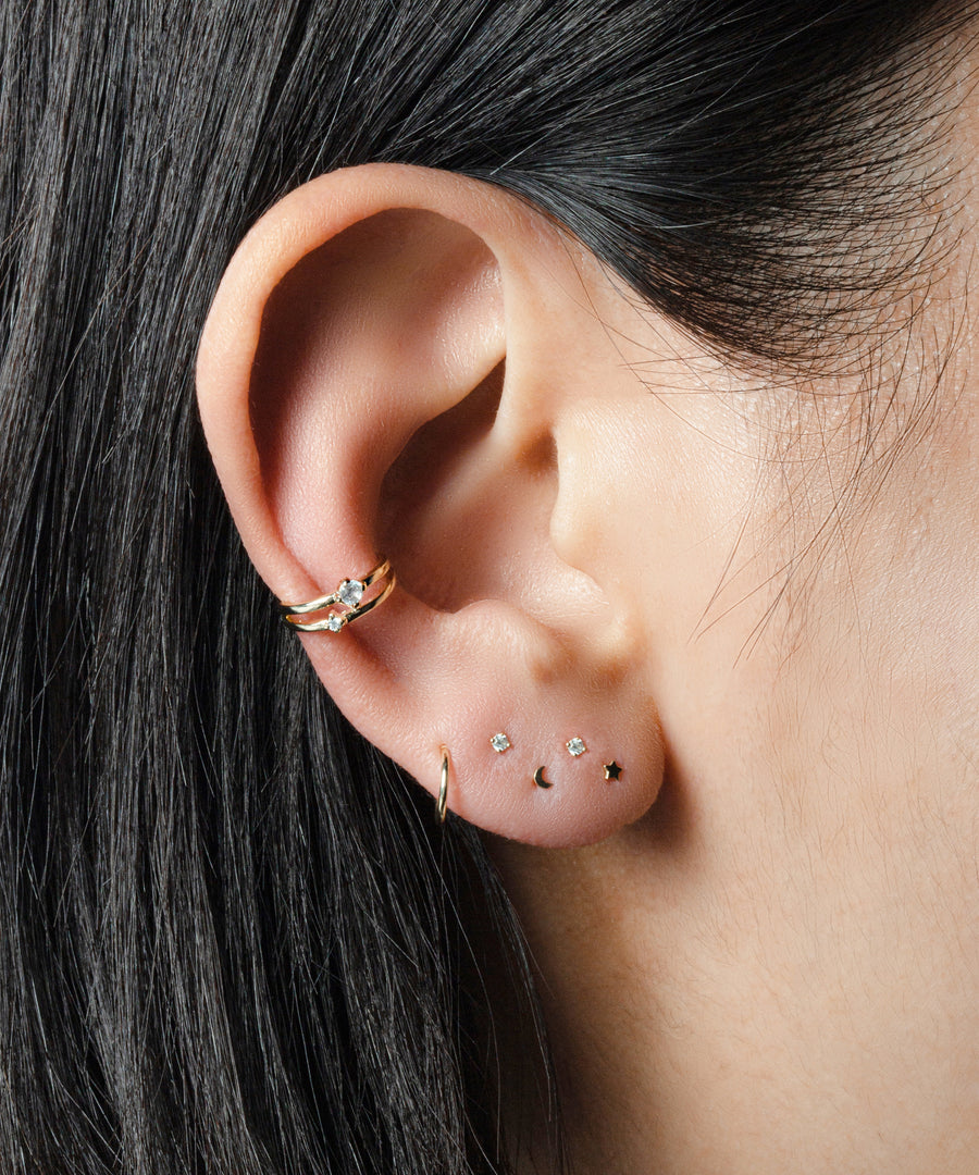 Double Sparkly Non-Pierced Ear cuff