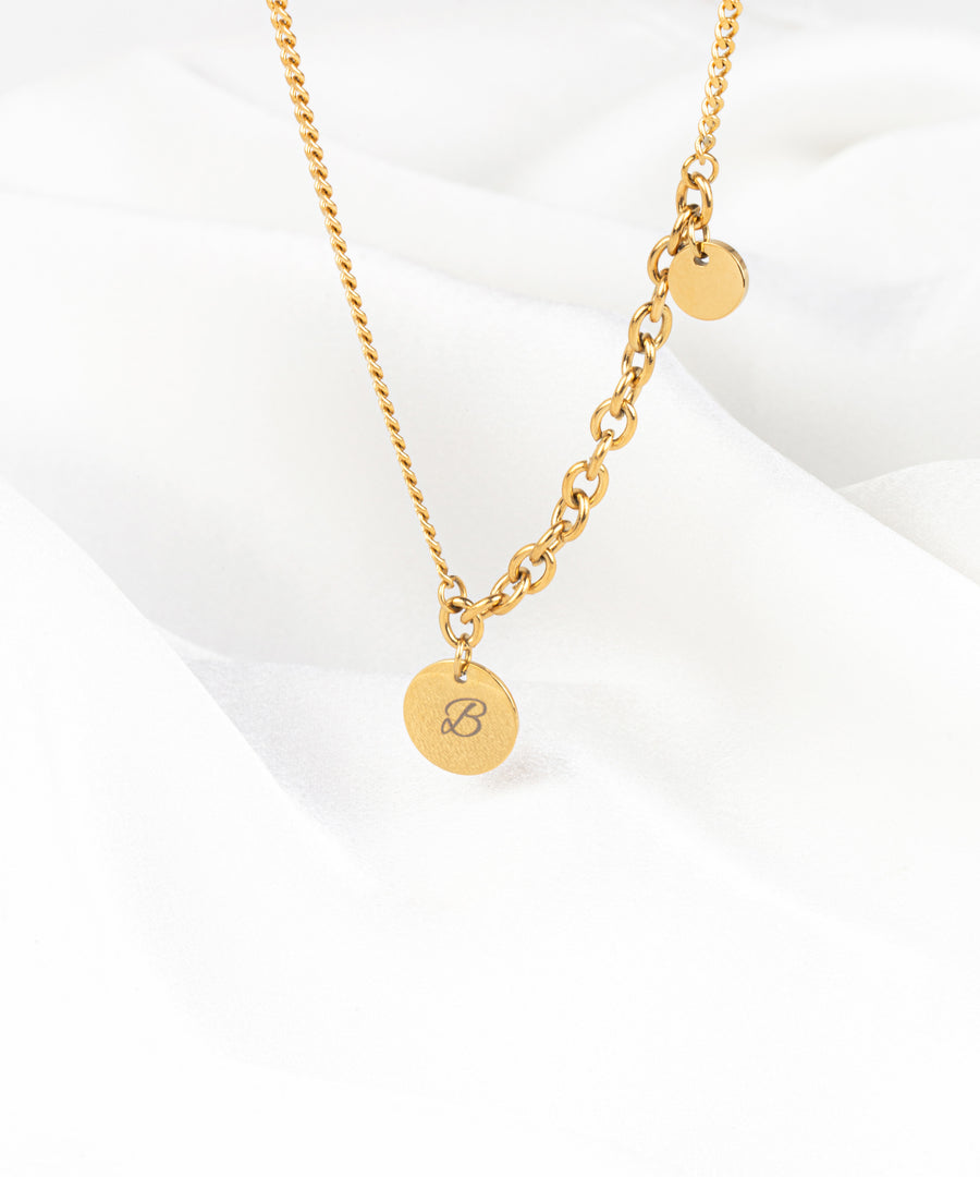 Personalized Dangled Coin Necklace