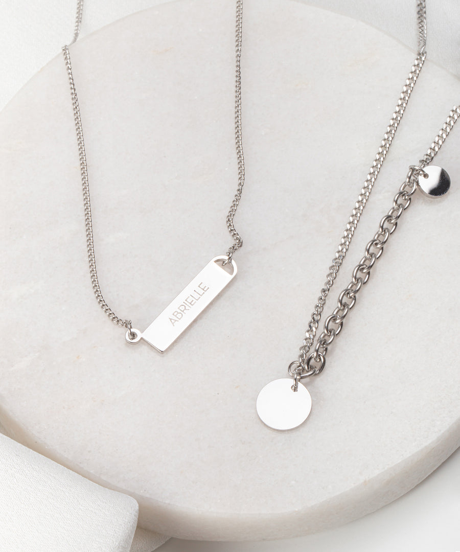 Personalized Dangled Coin Necklace