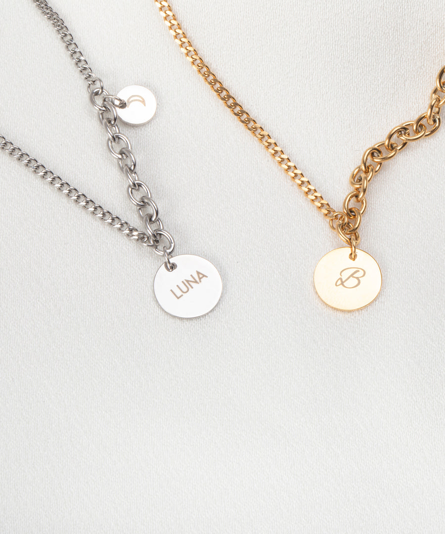 Personalized Dangled Coin Necklace