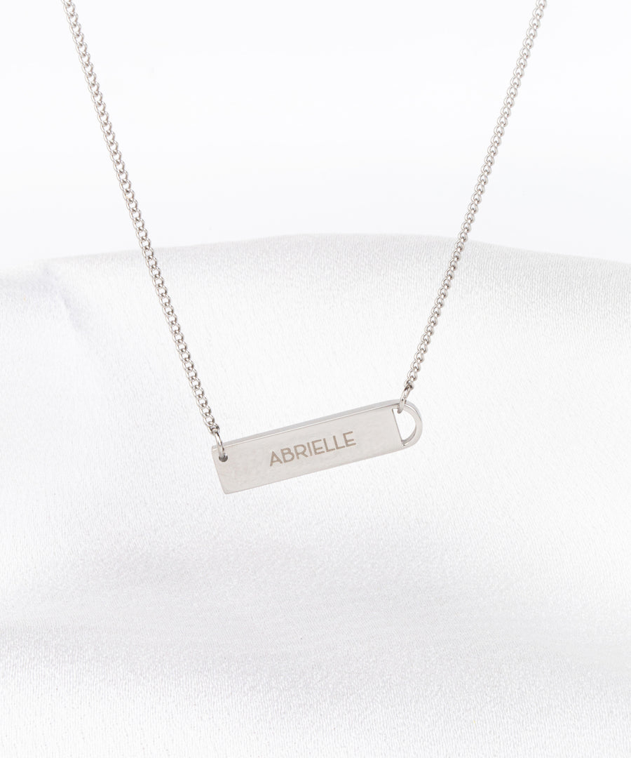 Personalized Delicate Bar Necklace