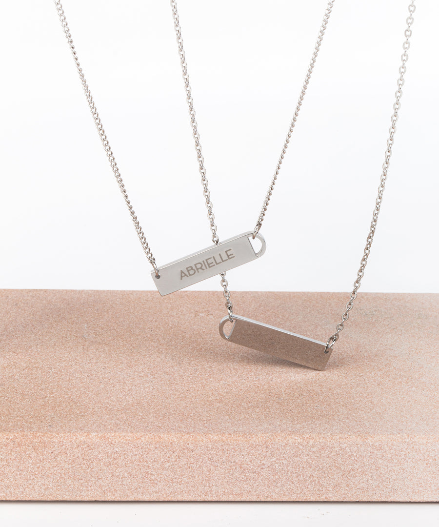 Personalized Delicate Bar Necklace