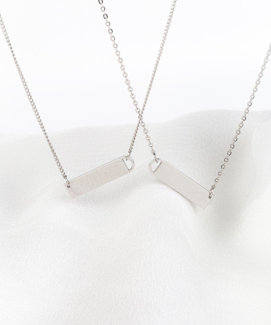 Personalized Delicate Bar Necklace