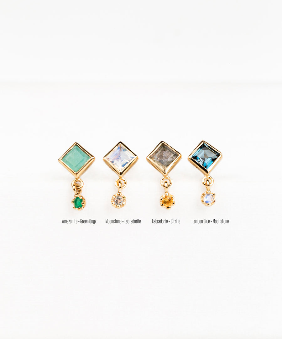 Dangled Square Dangled Barbell – Minimore Jewels