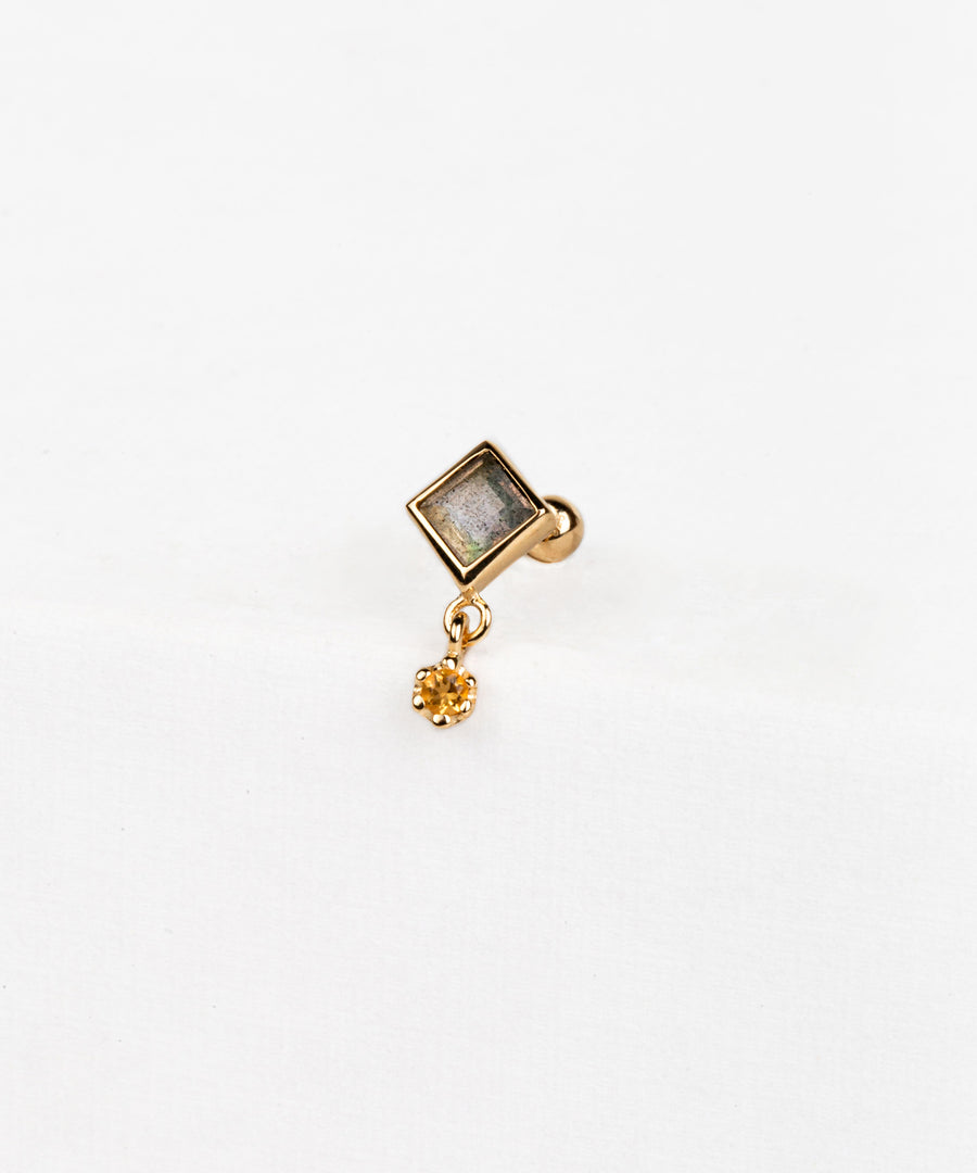 Dangled Square Dangled Barbell – Minimore Jewels