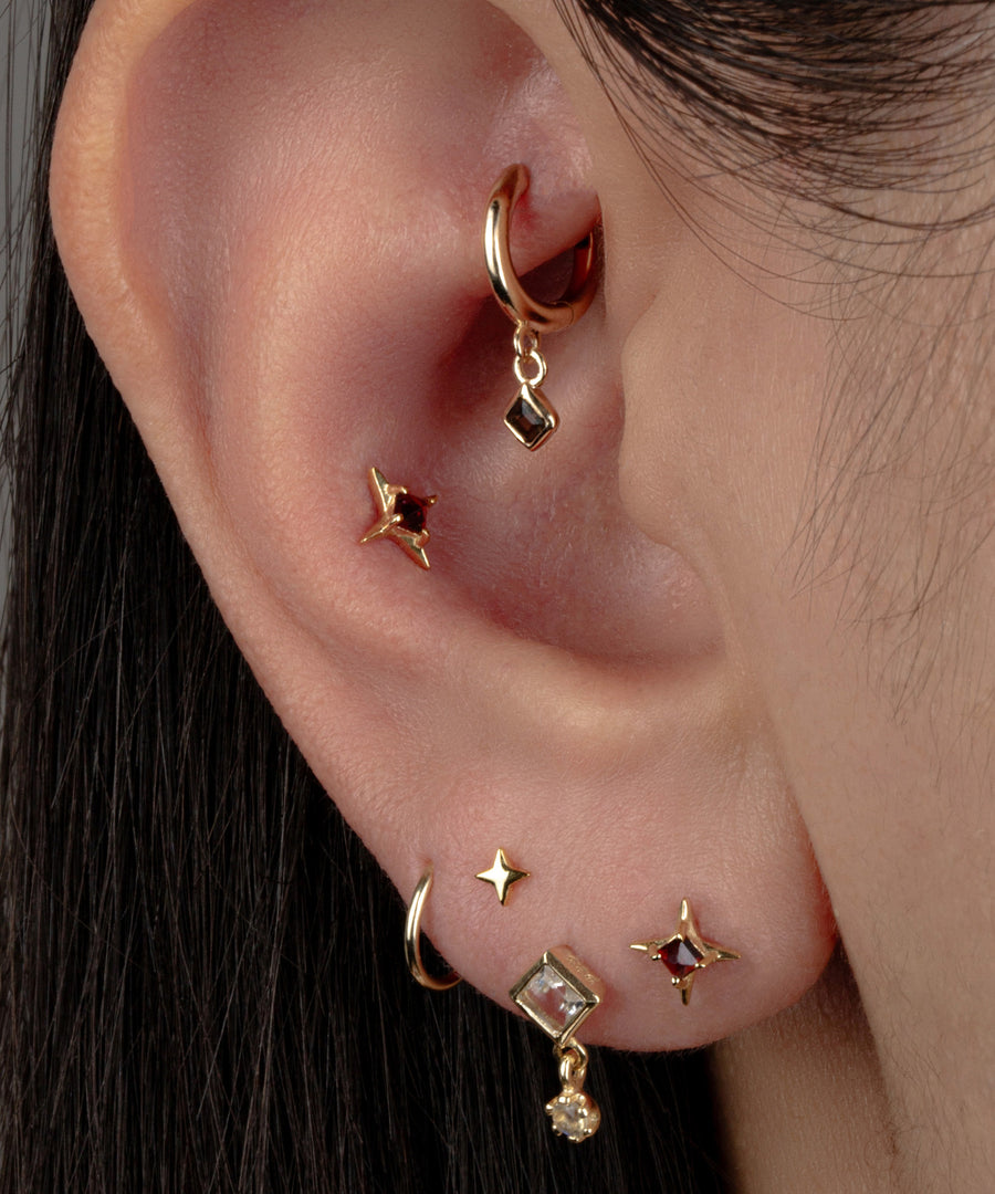 Delicate Sparkle Flatback Stud