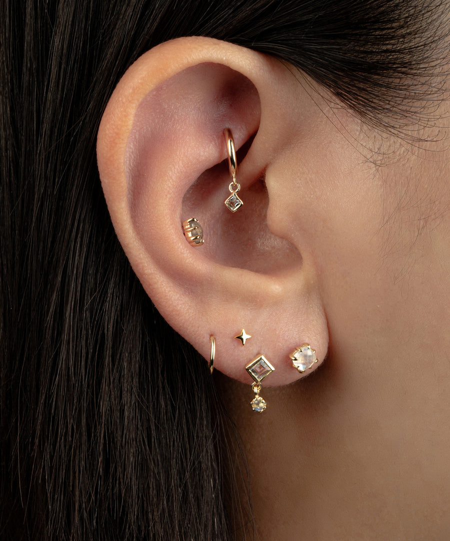 Tiny Dangled Helix Hoop