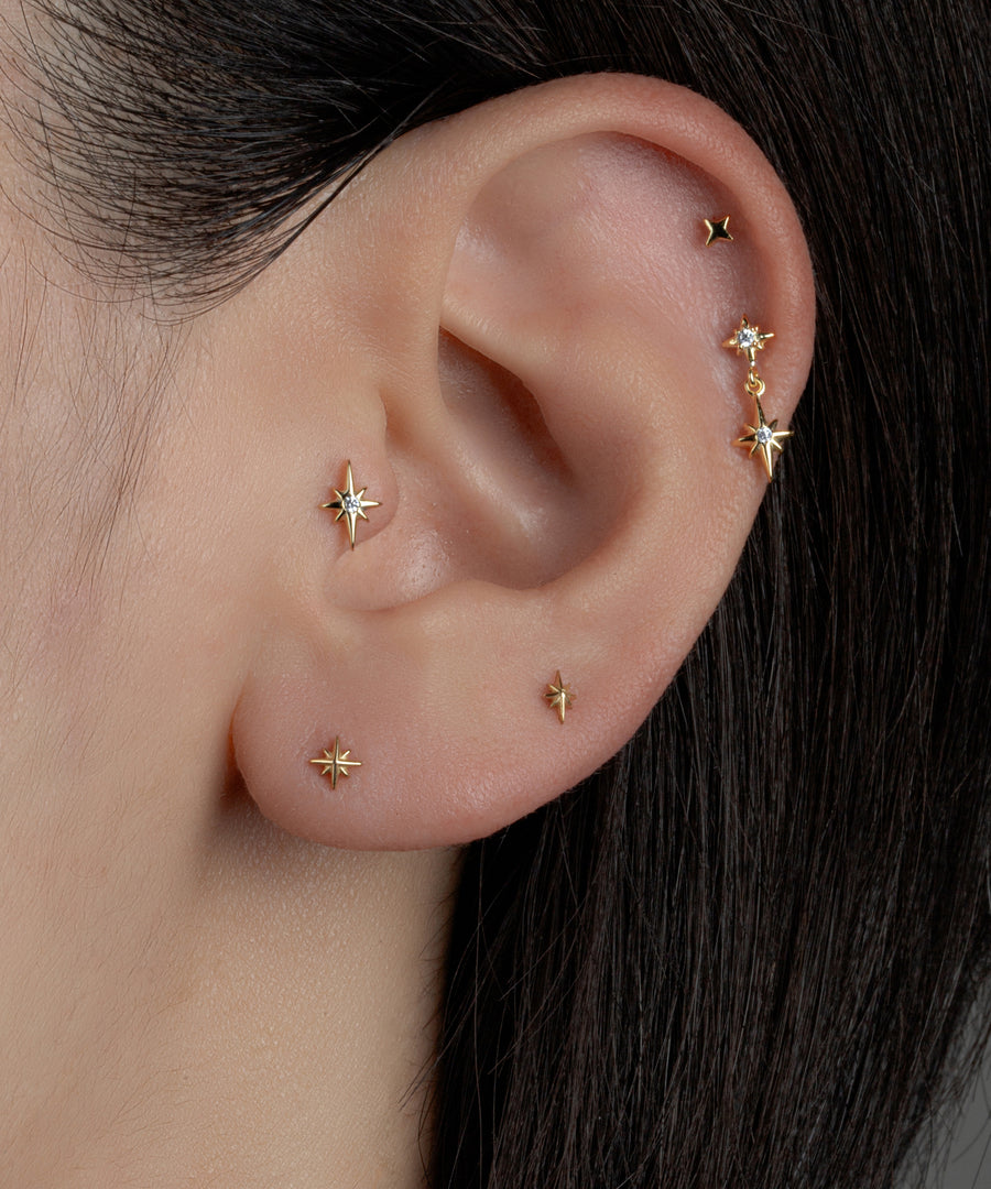 Ultra Tiny Sparkle Push-pin Labret