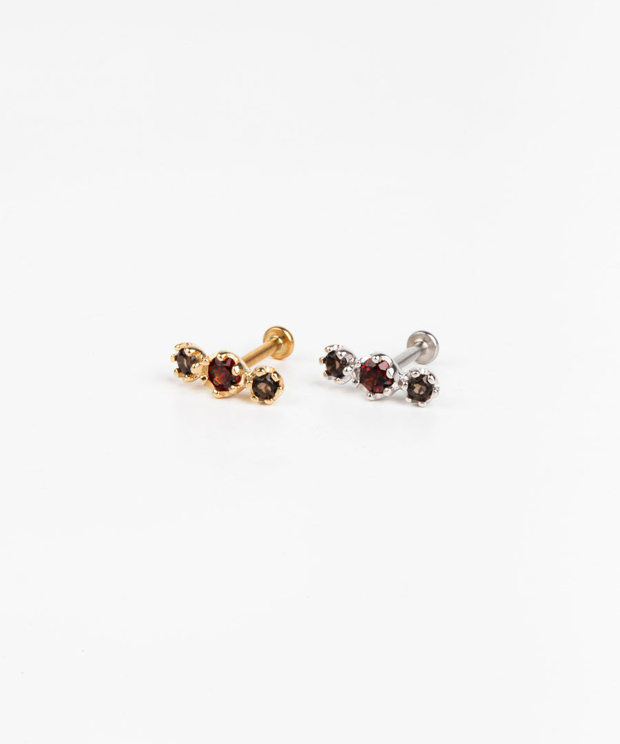 Natural Stone Pushpin Stud
