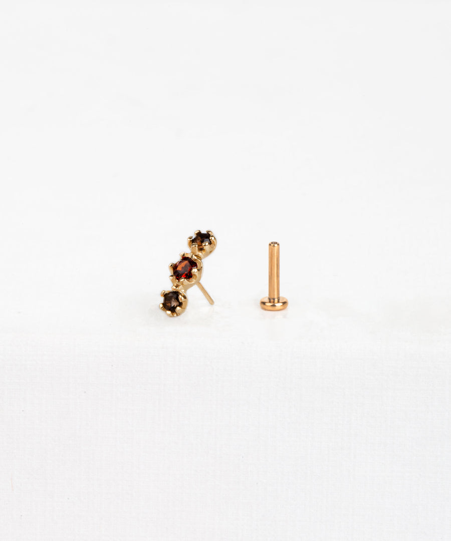 Natural Stone Pushpin Stud