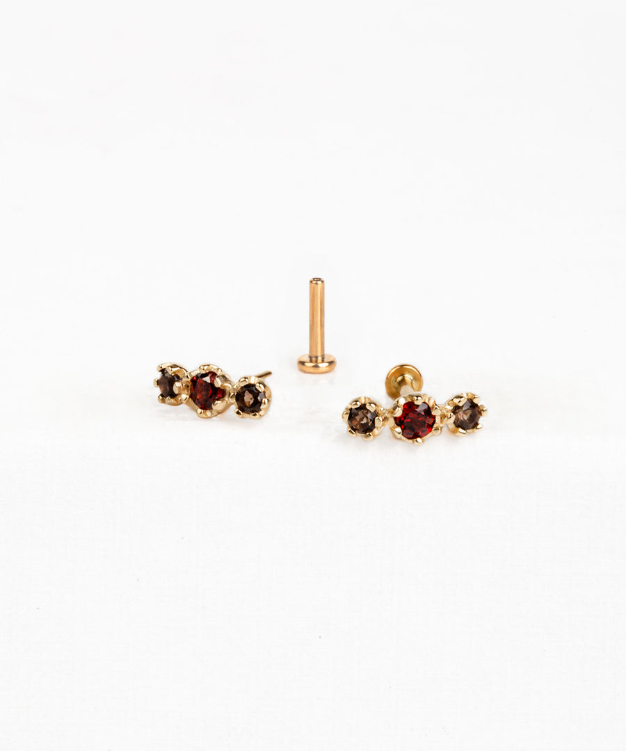 Natural Stone Pushpin Stud