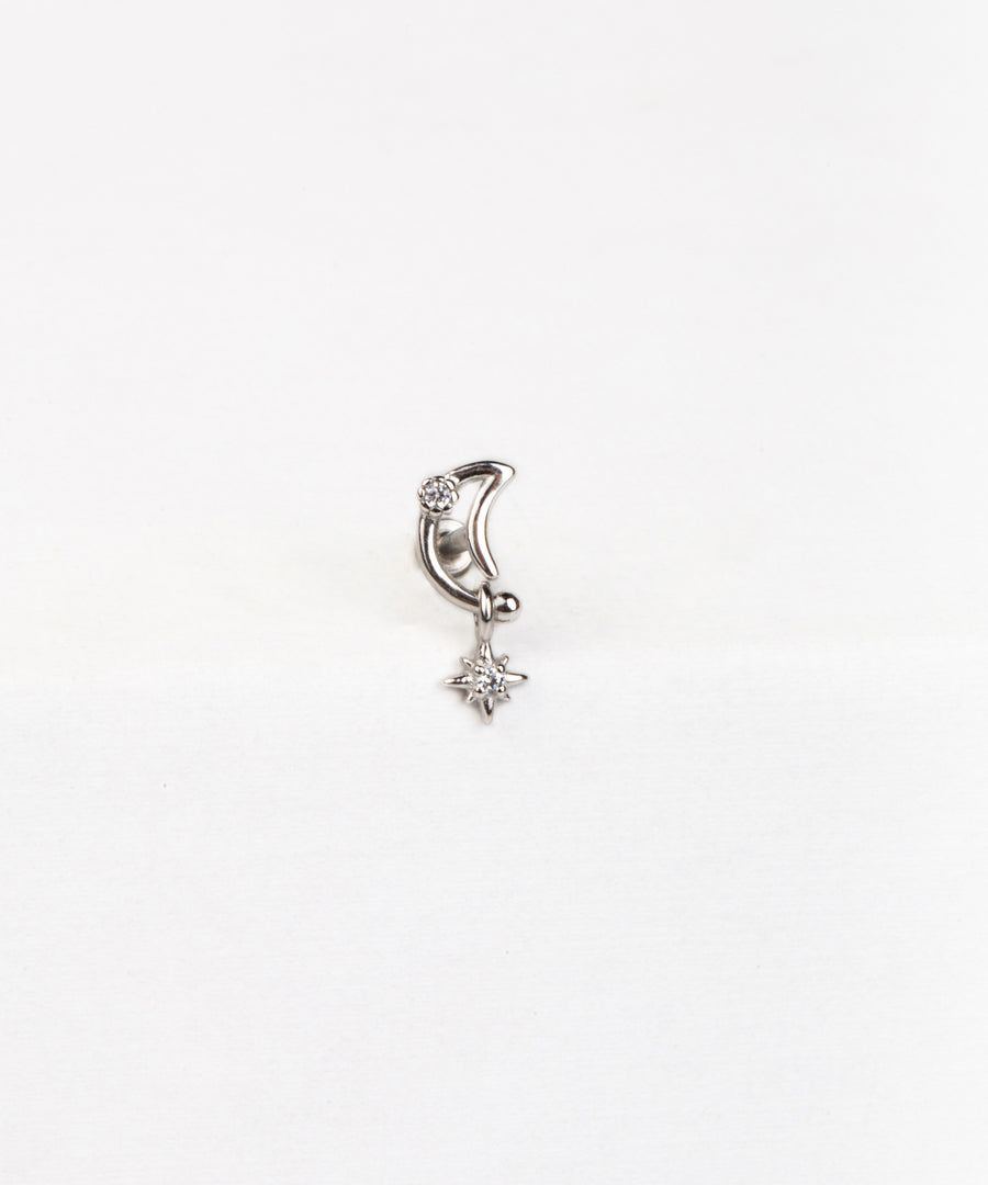 Dangled Dangled Moon Stud – Minimore Jewels