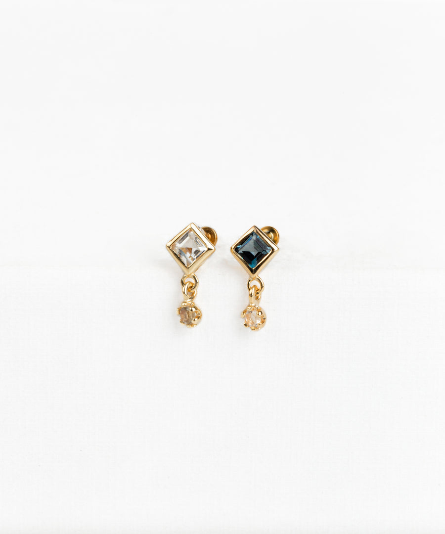 Square Dangled Pushpin Stud