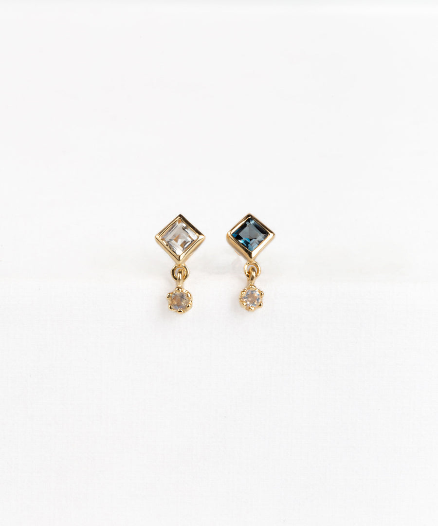 Square Dangled Pushpin Stud