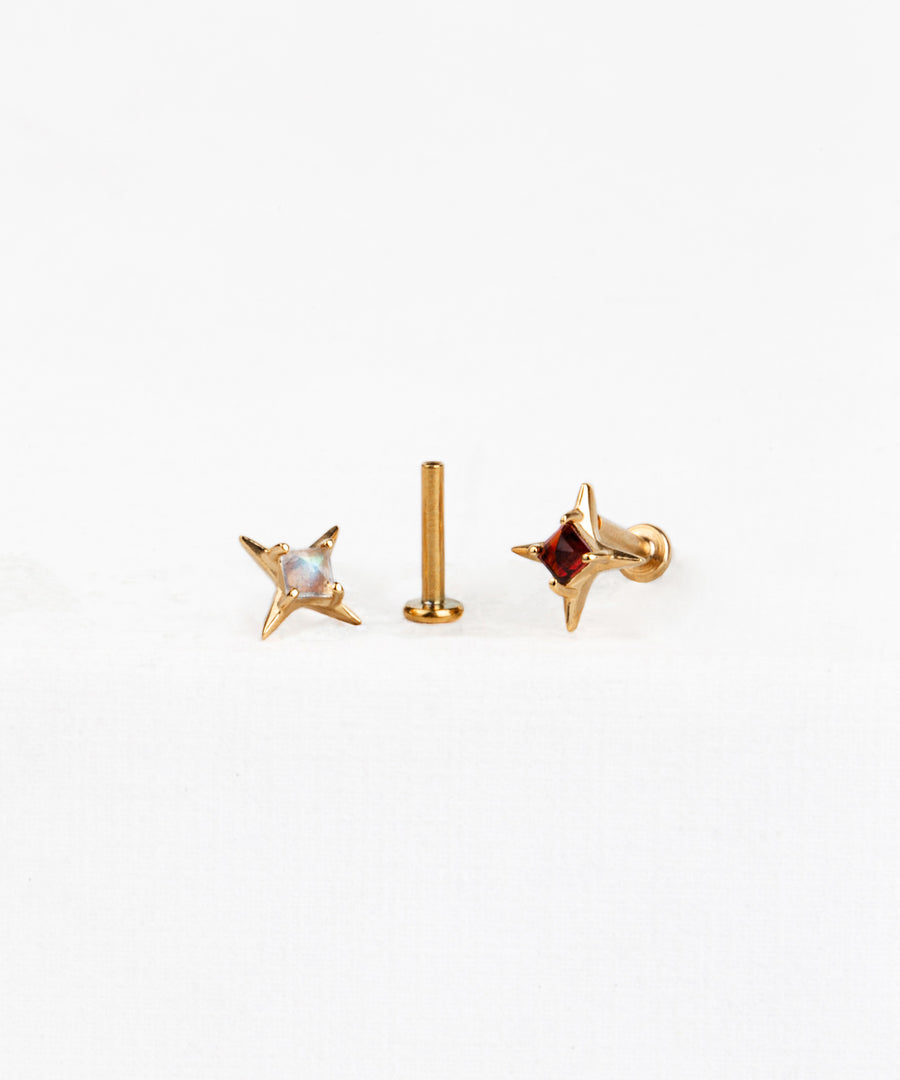 Delicate Sparkle Flatback Stud