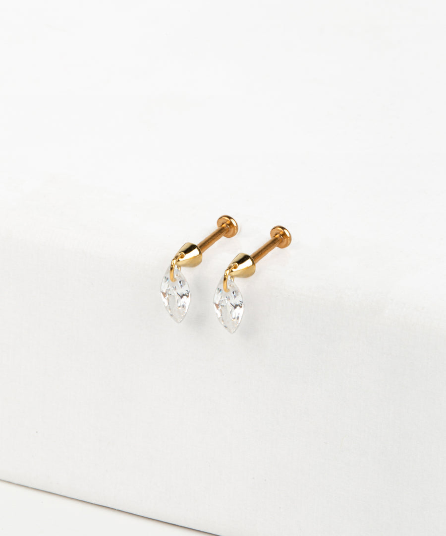 Crystal Dangled Marquise Stud