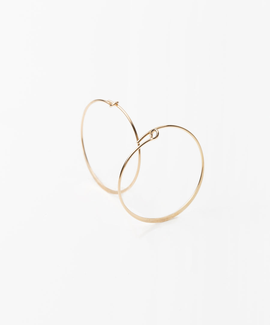 Golden Chic Wire Hoop