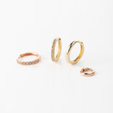 Super Tiny & Large Enough Huggie Hoops