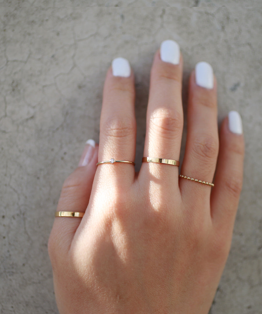 Sparkly Tiny Stone Ring