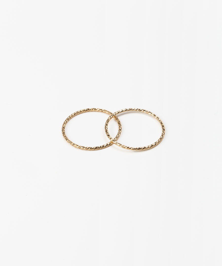 Unique Textured Stacking Ring