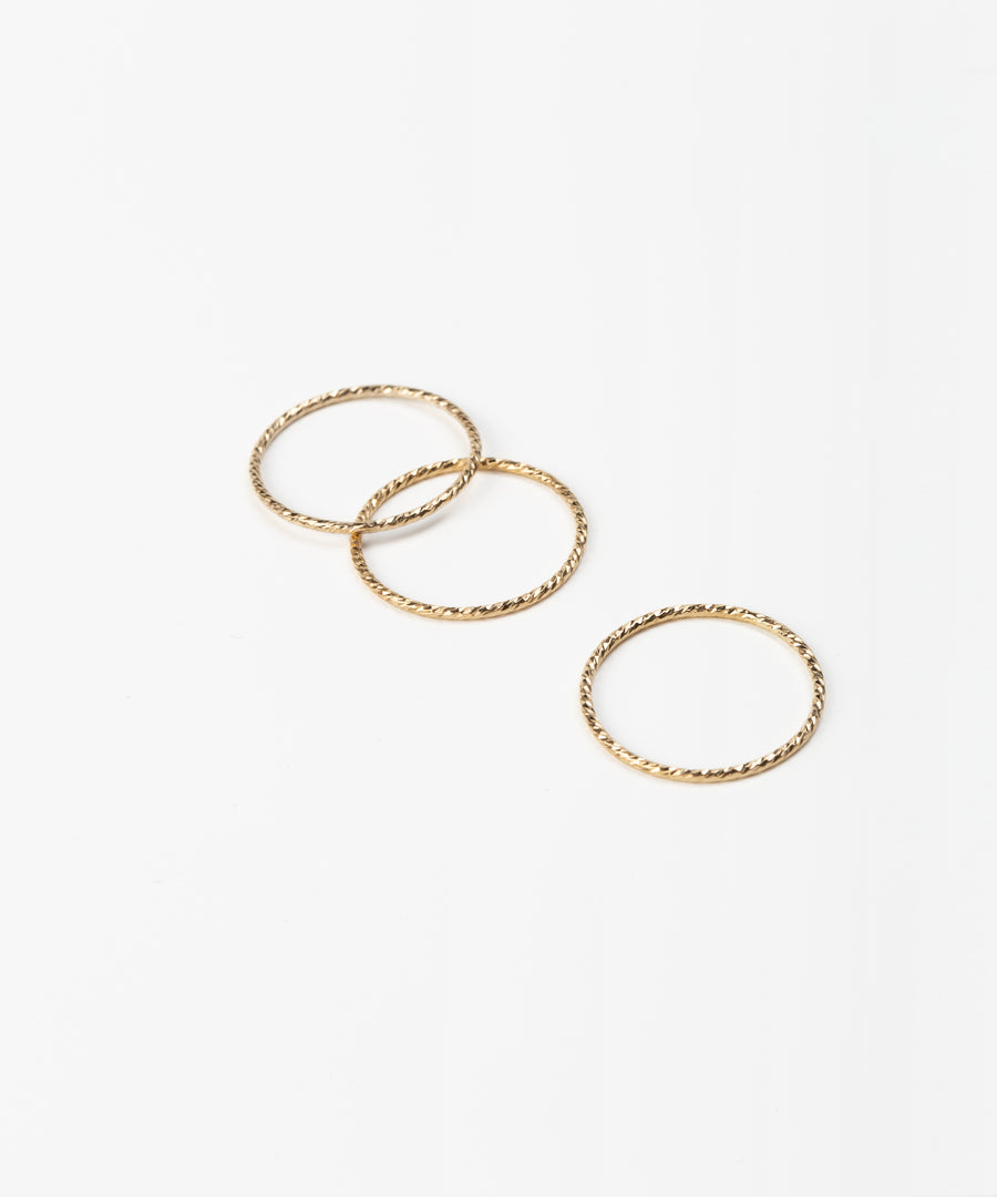 Unique Textured Stacking Ring