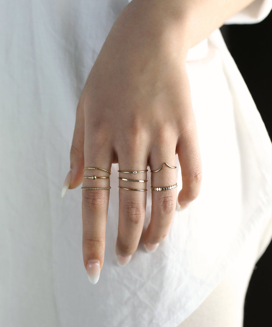 Cute Flat Disc Ring