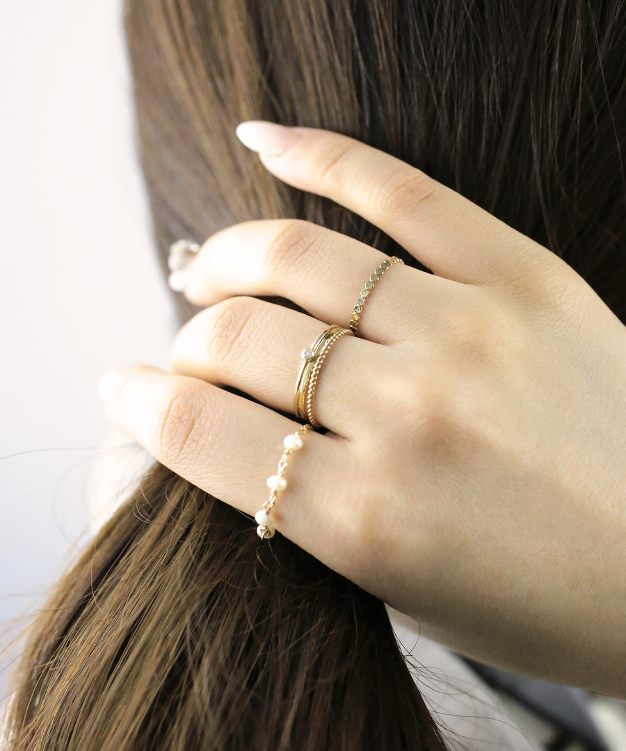 Cute Flat Disc Ring