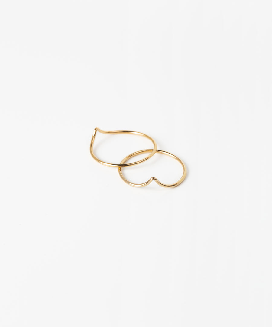 V Plain Ring