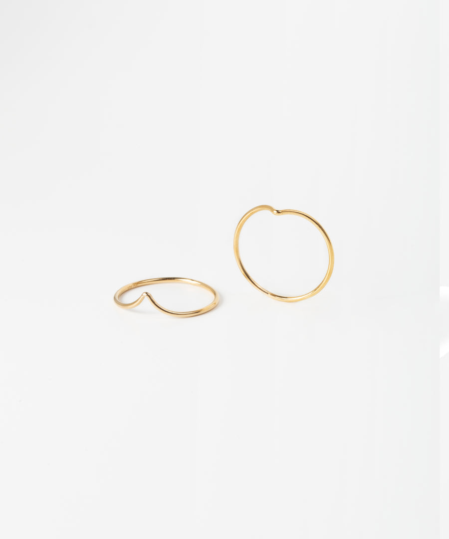 V Plain Ring