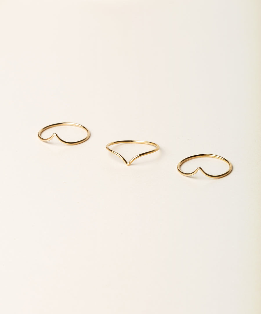 V Plain Ring