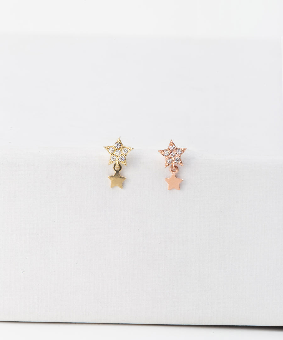 Dangled Sparkly Star Barbell