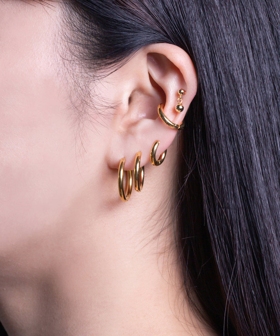 Golden Chunky Hoops