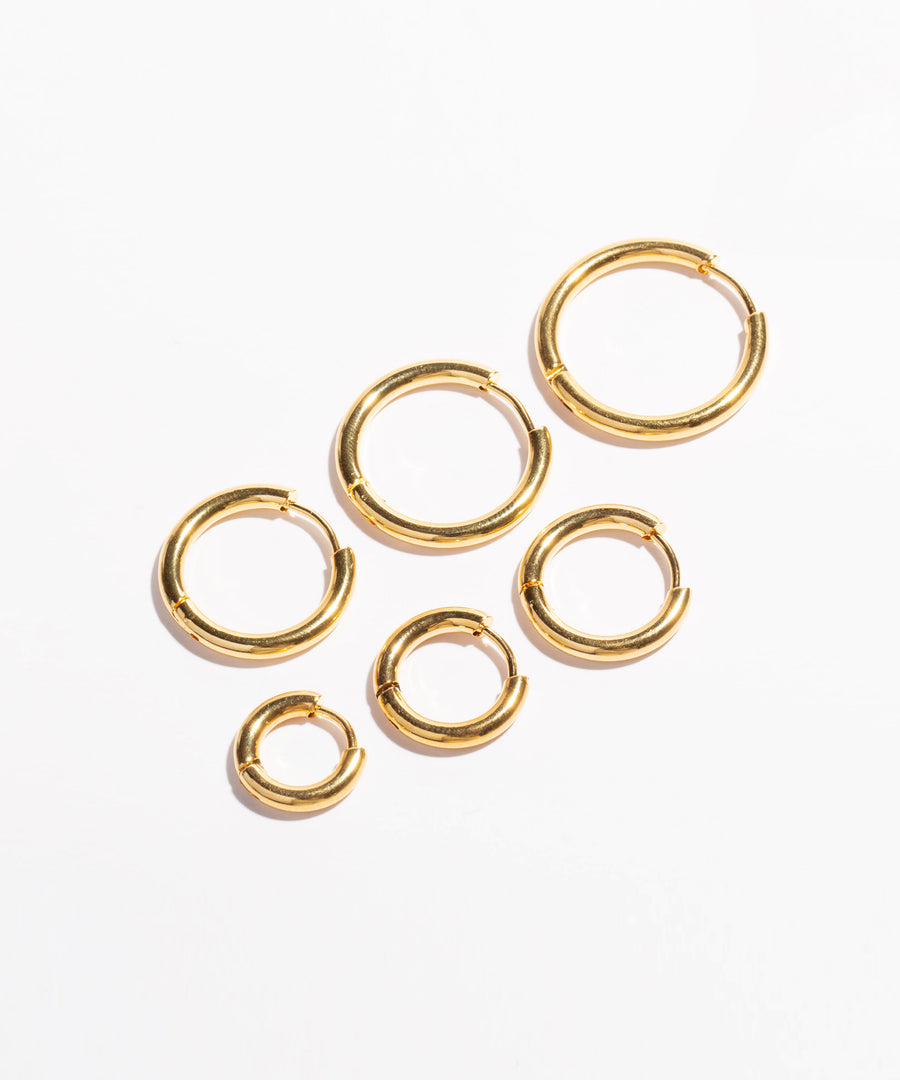 Golden Chunky Hoops