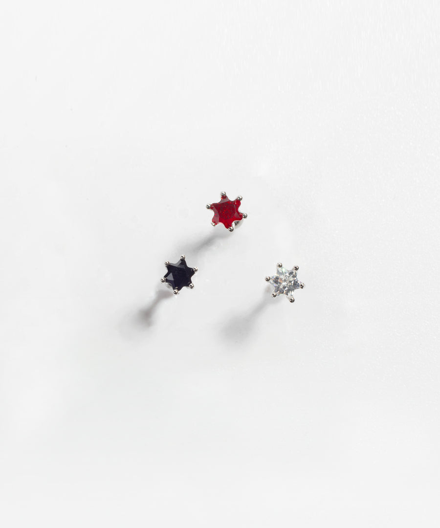 Three colors Tiny Star Stud