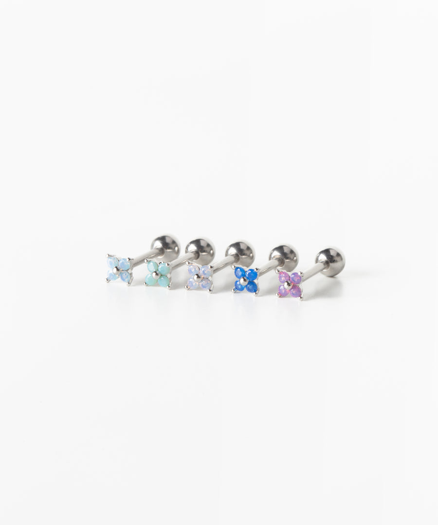 5 Color Baby Flower Stud