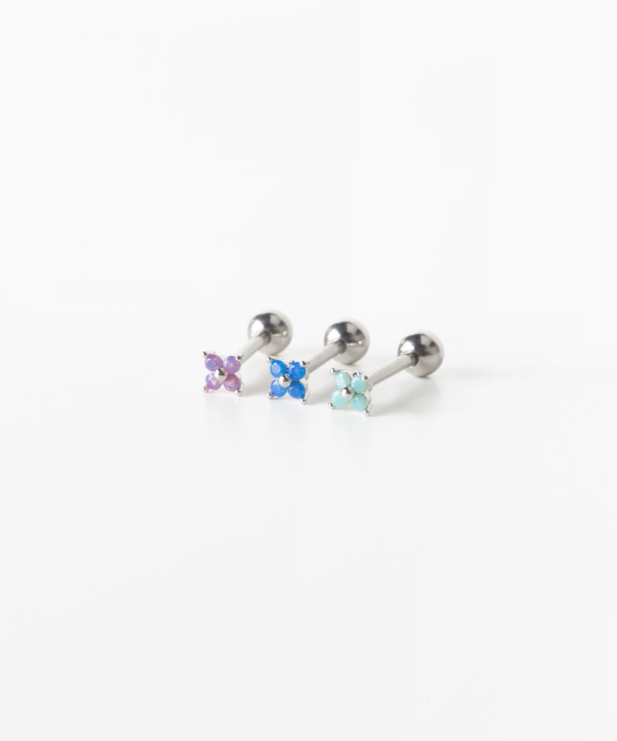 5 Color Baby Flower Stud