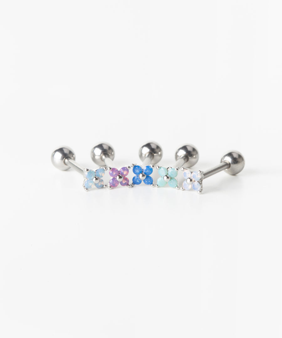 5 Color Baby Flower Stud