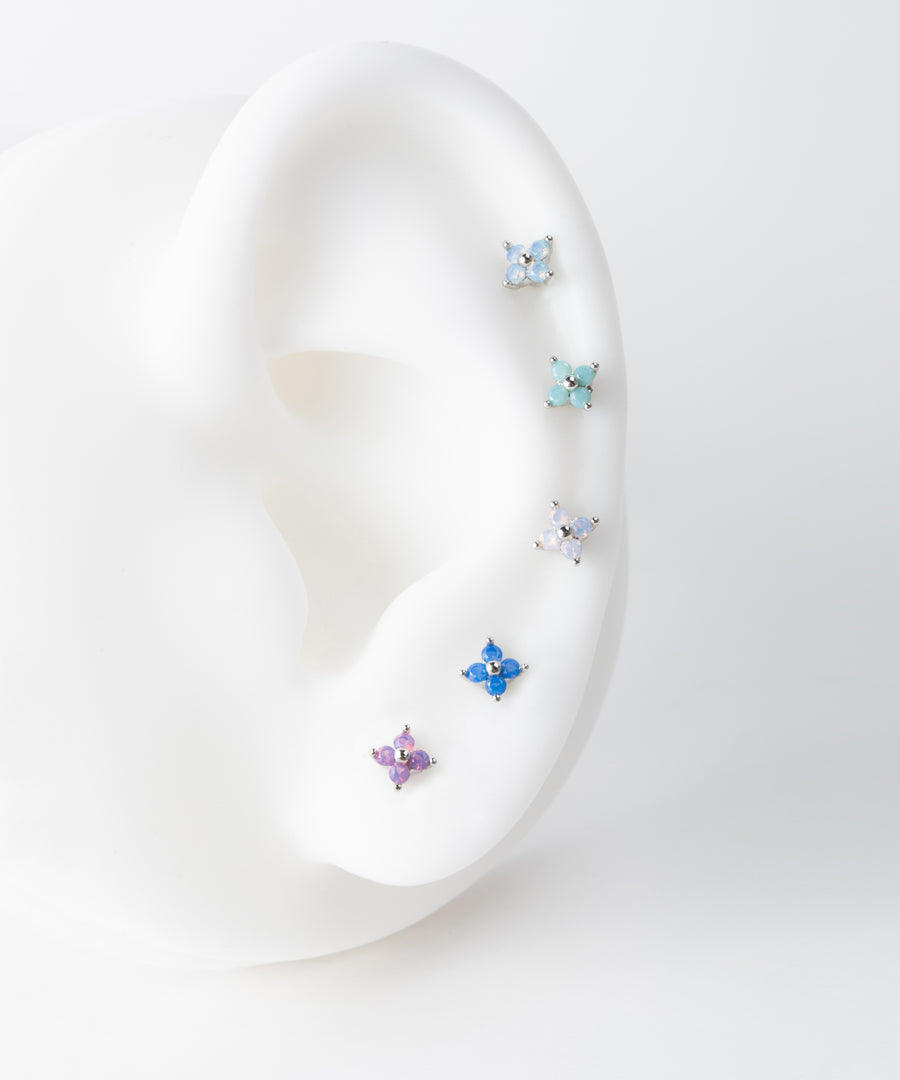 5 Color Baby Flower Stud