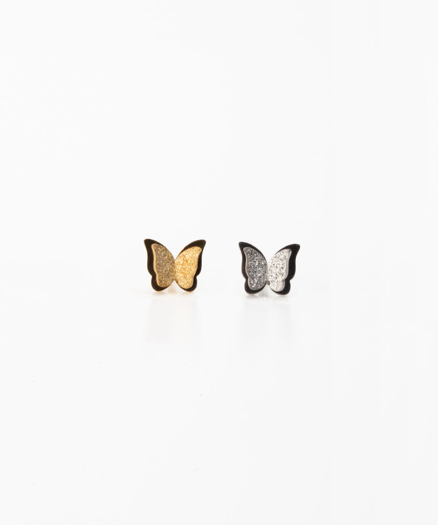 Double Layered Butterfly Stud