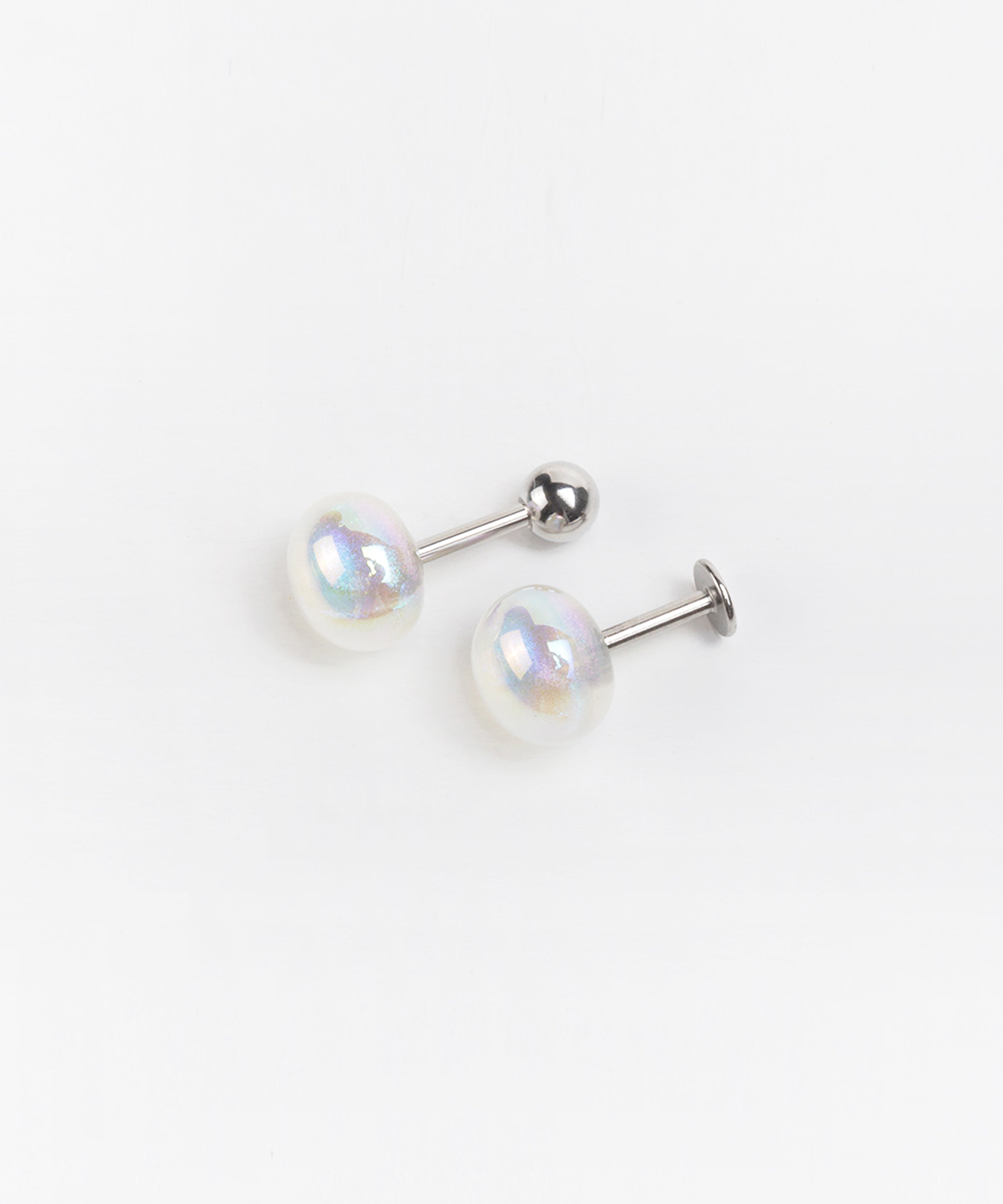Semi-Rounded Rainbow Crystal Stud – Minimore Jewels