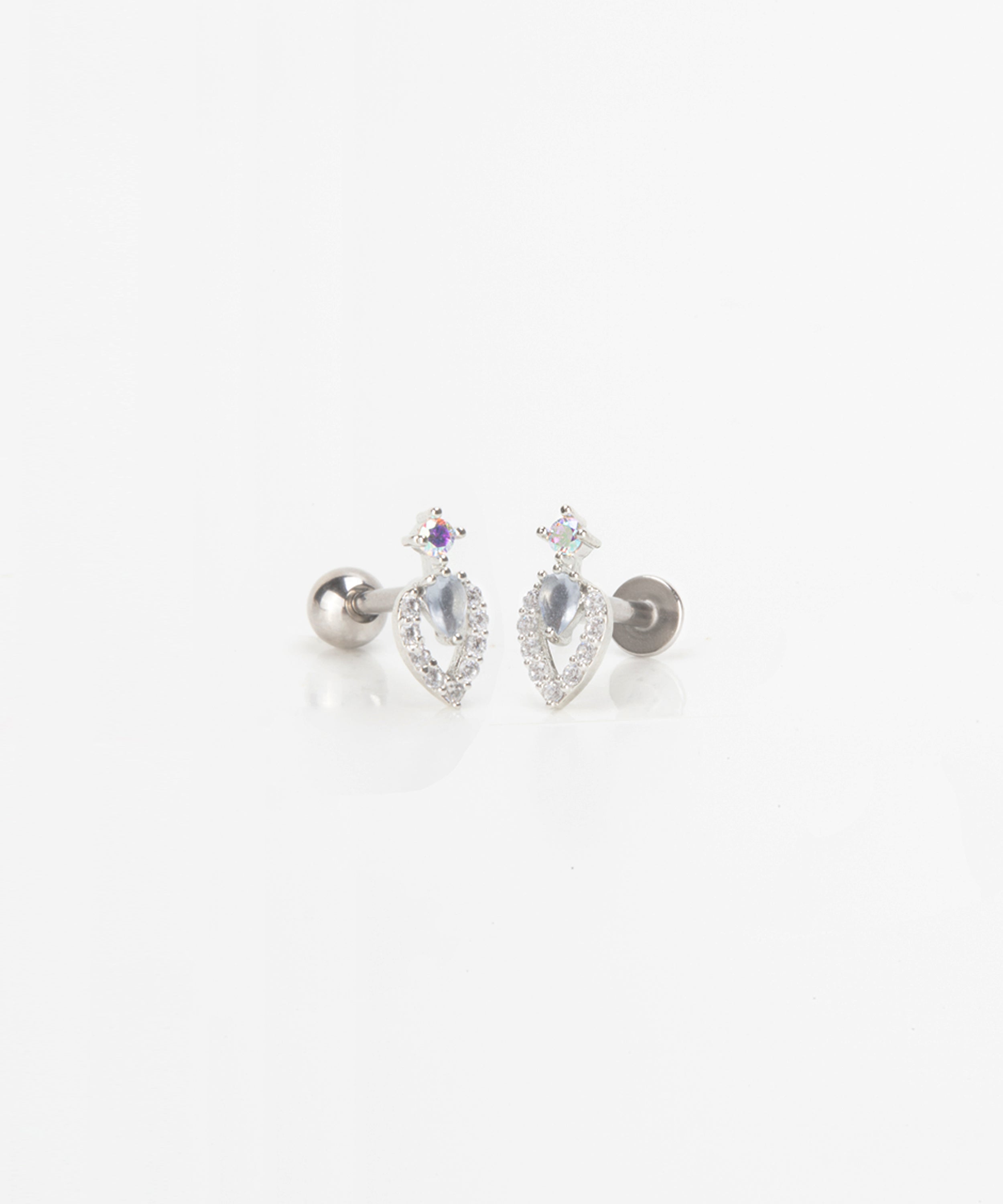 Rainbow Moonstone ClusterPiercing – Minimore Jewels