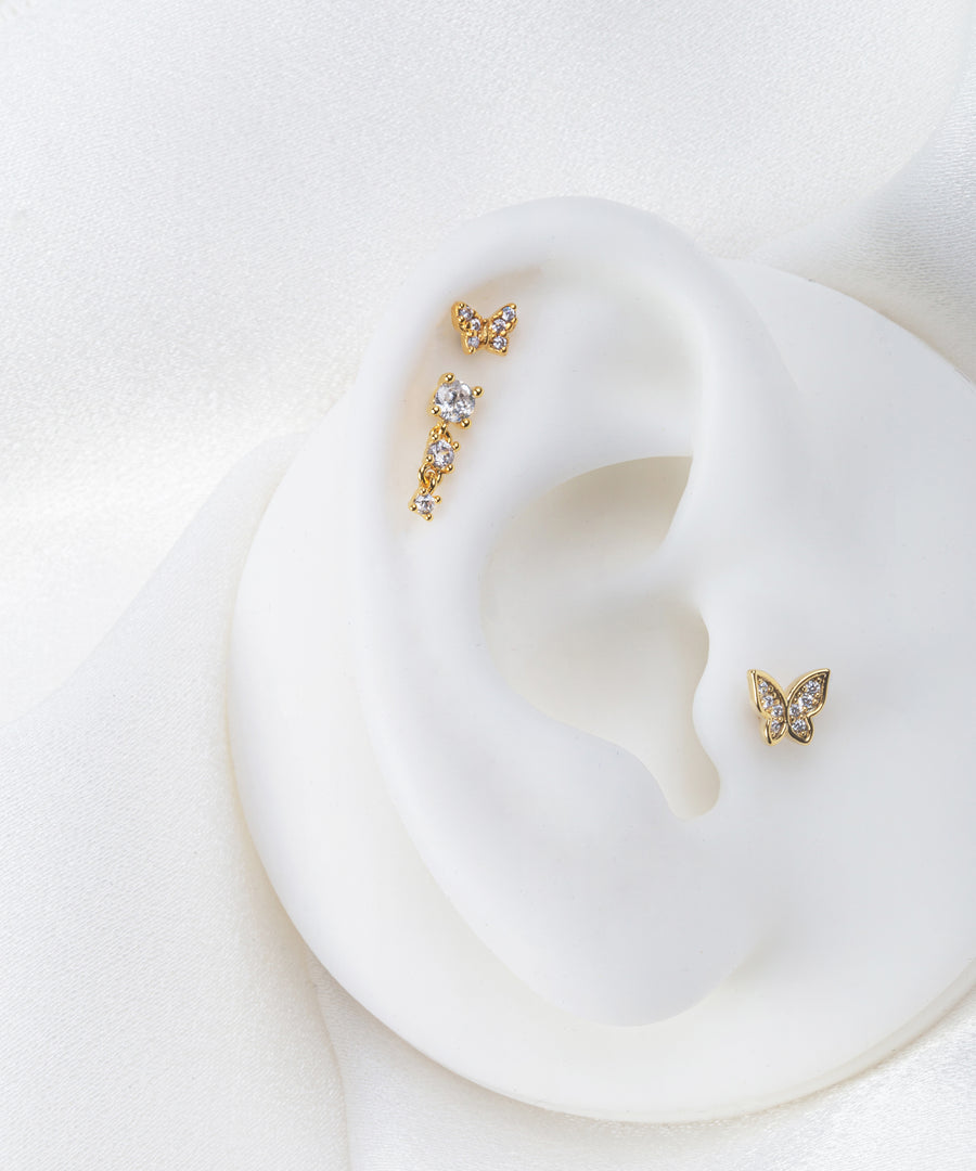 Dangled Sparkle Dangled Stud – Minimore Jewels